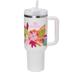 Stanley The Flowstate Quencher H2.O Tumbler - 40 oz., Vacuum Frost Floral NEW